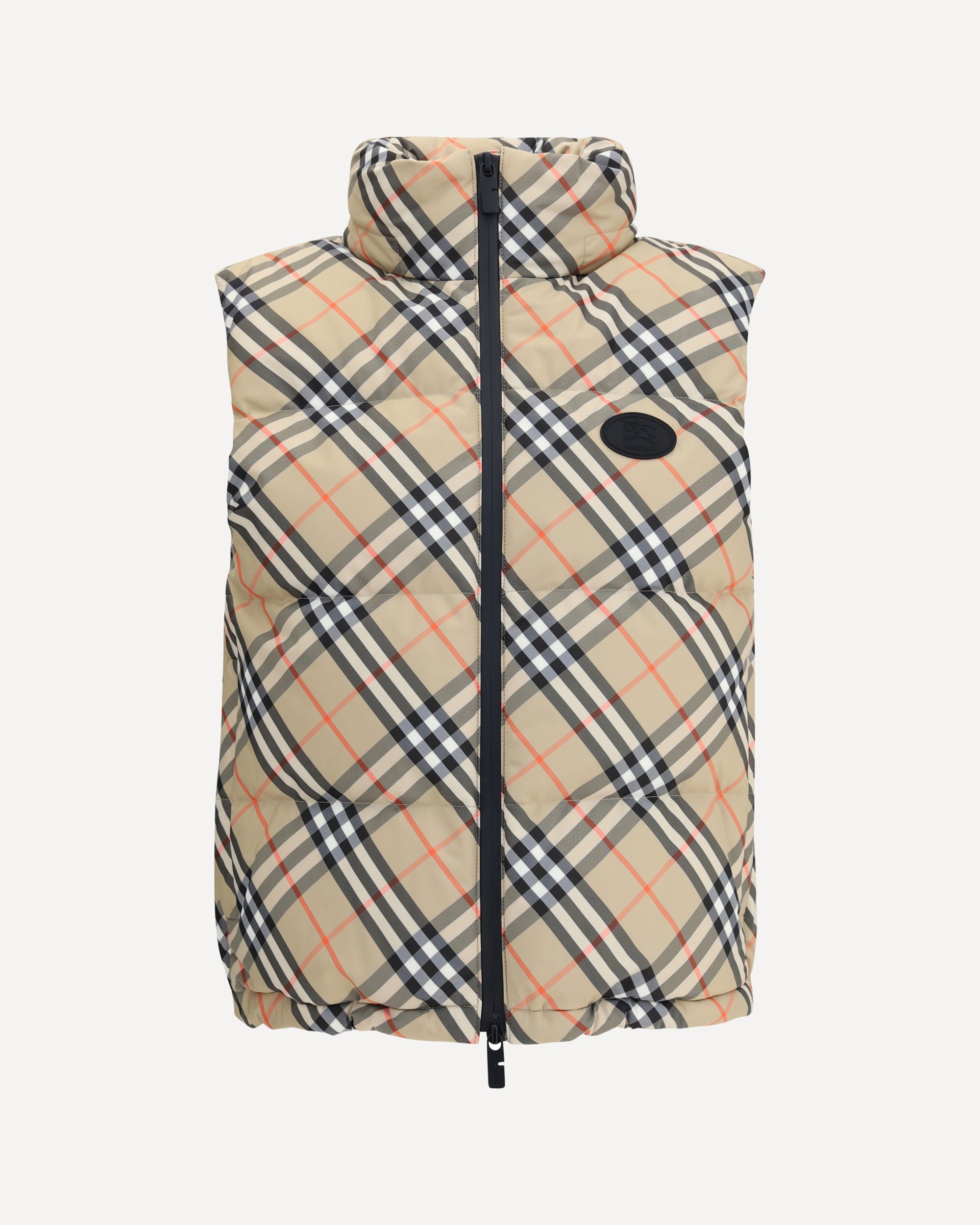 BURBERRY Check vest Down Jacket MULTICOLOUR | Base Blu