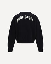 Back curved logo Sweatshirt - BLACK | Base Blu