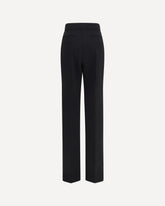 Pantaloni flare in lana - NERO | Base Blu