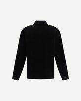 Velvet Shirt Jacket - BLACK | Base Blu