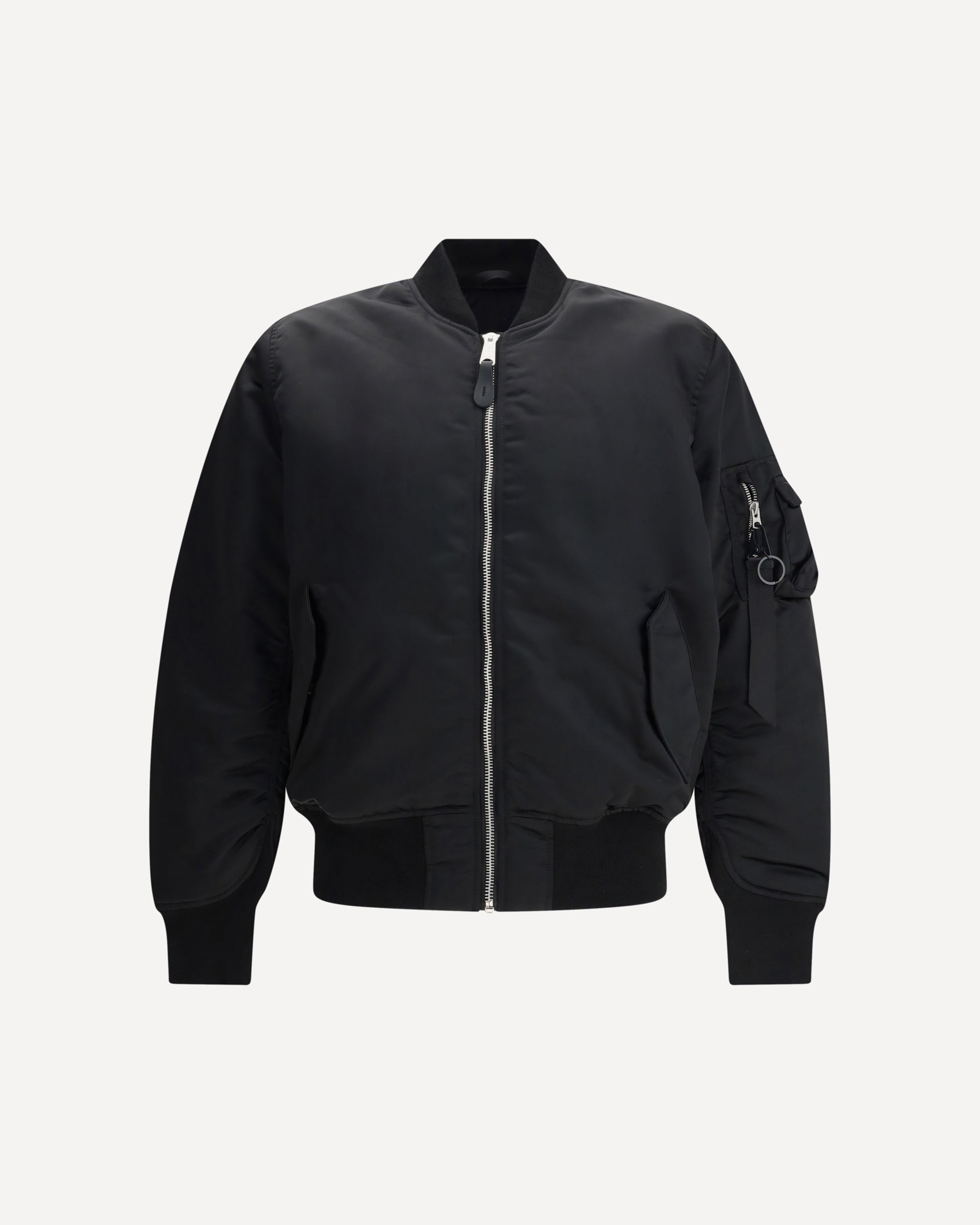 ALPHA INDUSTRIES MA-1 3M Flight Jacket BLACK Base Blu
