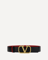 Reversible VLogo Belt - BLACK | Base Blu