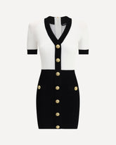 Braided pattern midi Dress - MULTICOLOUR | Base Blu