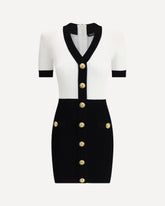 Braided pattern midi Dress - MULTICOLOUR | Base Blu