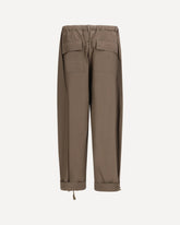 Cotton Trousers - BROWN | Base Blu