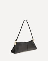Borsa a Spalla 64-83 piccola in pelle - NERO | Base Blu
