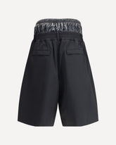 Double-Layer Bermuda by Moncler x A$AP Rocky - BLACK | Base Blu