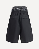 Bermuda a Doppio Strato di Moncler x A$AP Rocky - NERO | Base Blu