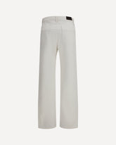 Cotton five-pocket Pants - WHITE | Base Blu