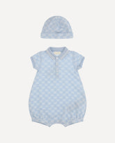 Baby GG cotton two-piece gift Set - LIGHT BLUE | Base Blu
