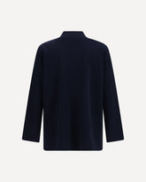 Wool Cardigan with VLogo - BLUE | Base Blu