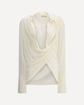 Draped Over Shirt - CREAM | Base Blu