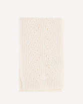 Tricot alpaca and cashmere-blend Scarf - CREAM | Base Blu