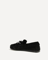 Suede Fitza Loafers - BLACK | Base Blu