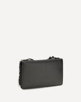 Peekaboo leather Chain Wallet - BLACK | Base Blu