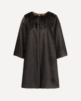 Cappotto in morbida Pelliccia Sintetica - MARRONE | Base Blu