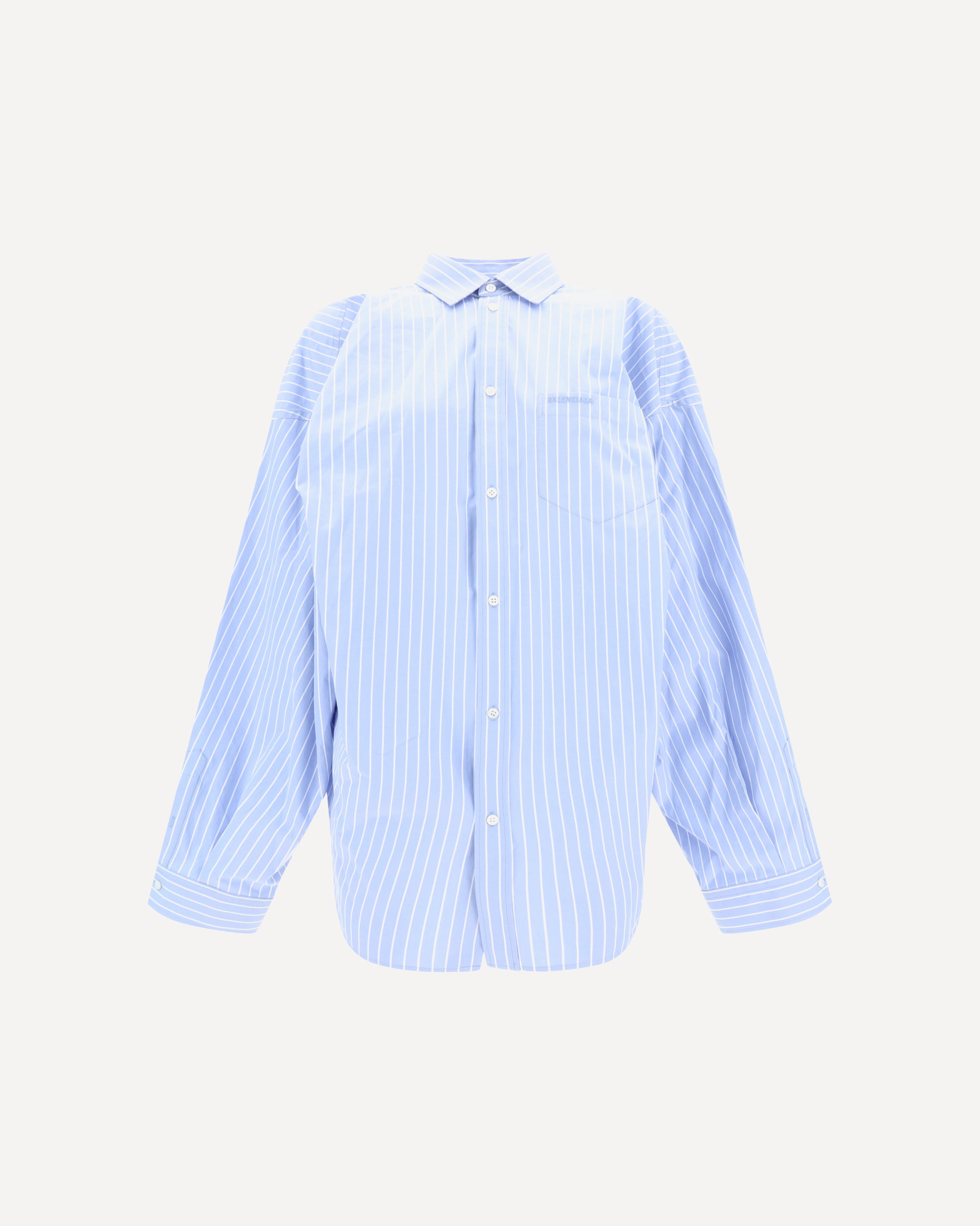 BALENCIAGA Asymmetric Shirt LIGHT BLUE | Base Blu BALENCIAGA Asymmetric Shirt LIGHT BLUE | Base Blu