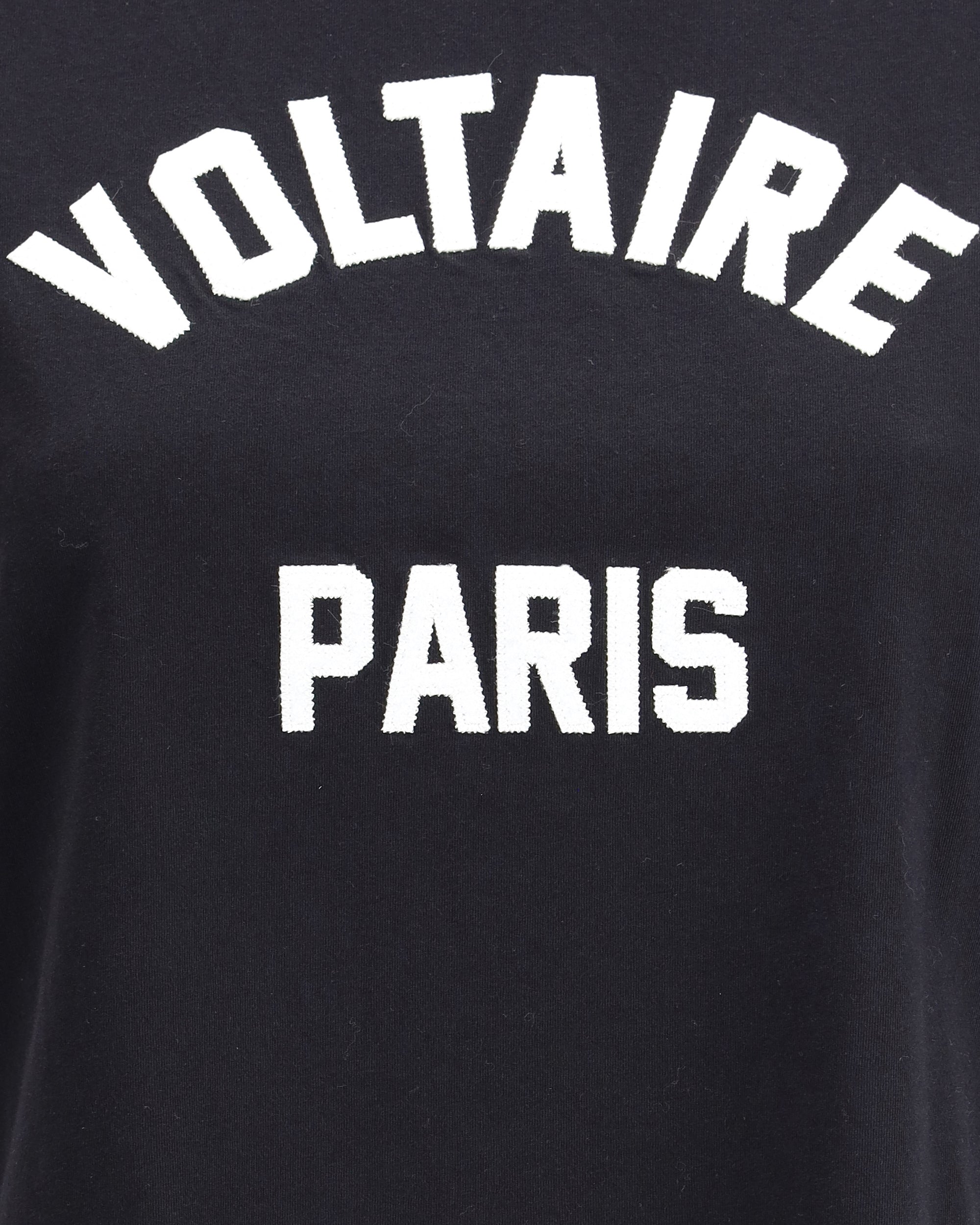 ZADIG&VOLTAIRE Voltaire Paris T-Shirt BLACK | Base Blu ZADIG&VOLTAIRE Voltaire Paris T-Shirt BLACK | Base Blu