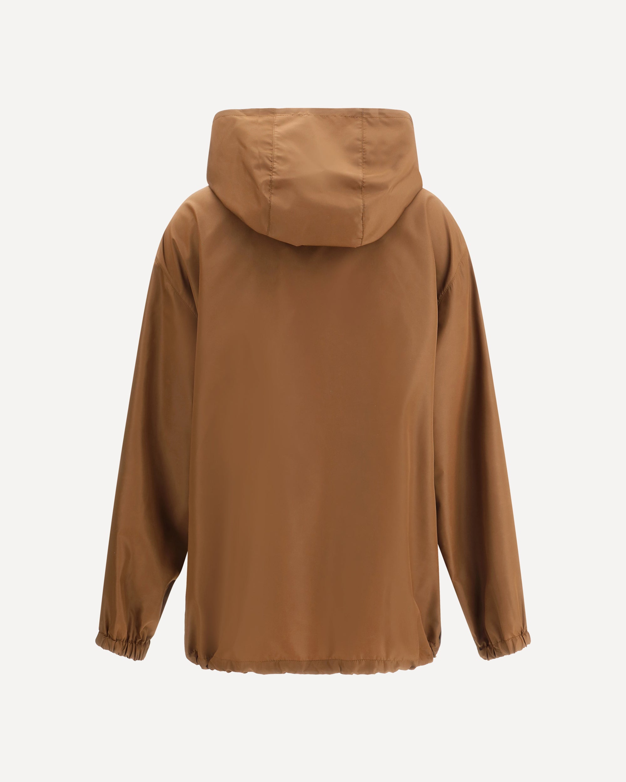MIU MIU Waterproof hooded Jacket BROWN | Base Blu