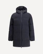 Hooded Down Jacket - BLACK | Base Blu