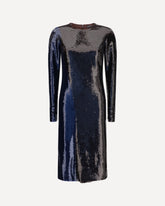 TOM FORD Two-tone sequin Dress BLUE