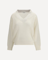Cashmere net Sweater - CREAM | Base Blu