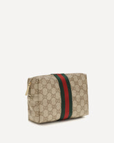 Beauty Case medio con nastro Web - BEIGE | Base Blu