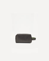 Pochette da viaggio Intrecciato - MARRONE | Base Blu