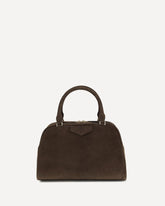 Borsa a Mano Antigona East-West Soft media in pelle scamosciata - MARRONE | Base Blu