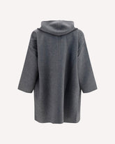 Cappotto con Cappuccio in lana - GRIGIO | Base Blu