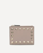 Portacarte con zip Rockstud  - ROSA | Base Blu