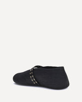 Raffia Ballerinas - BLACK | Base Blu