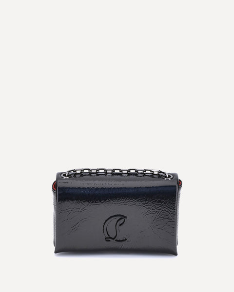 CHRISTIAN LOUBOUTIN Patent leather Shoulder Bag BLACK | Base Blu