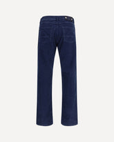 Straight-leg corduroy Trousers - BLUE | Base Blu