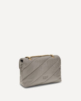 Love Classic leather Shoulder Bag - GREY | Base Blu