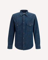 R2 Western cotton-denim Shirt - BLUE | Base Blu