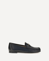 Leather Loafers - BLACK | Base Blu