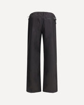 Pantaloni Field Zip in Cotone Cerato - NERO | Base Blu