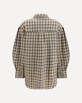 Check fannel Shirt - BEIGE | Base Blu