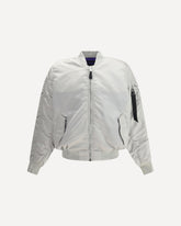 Bomber MA-1 UV  - ARGENTO | Base Blu