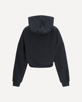 Orb embroidered Hoodie - BLACK | Base Blu