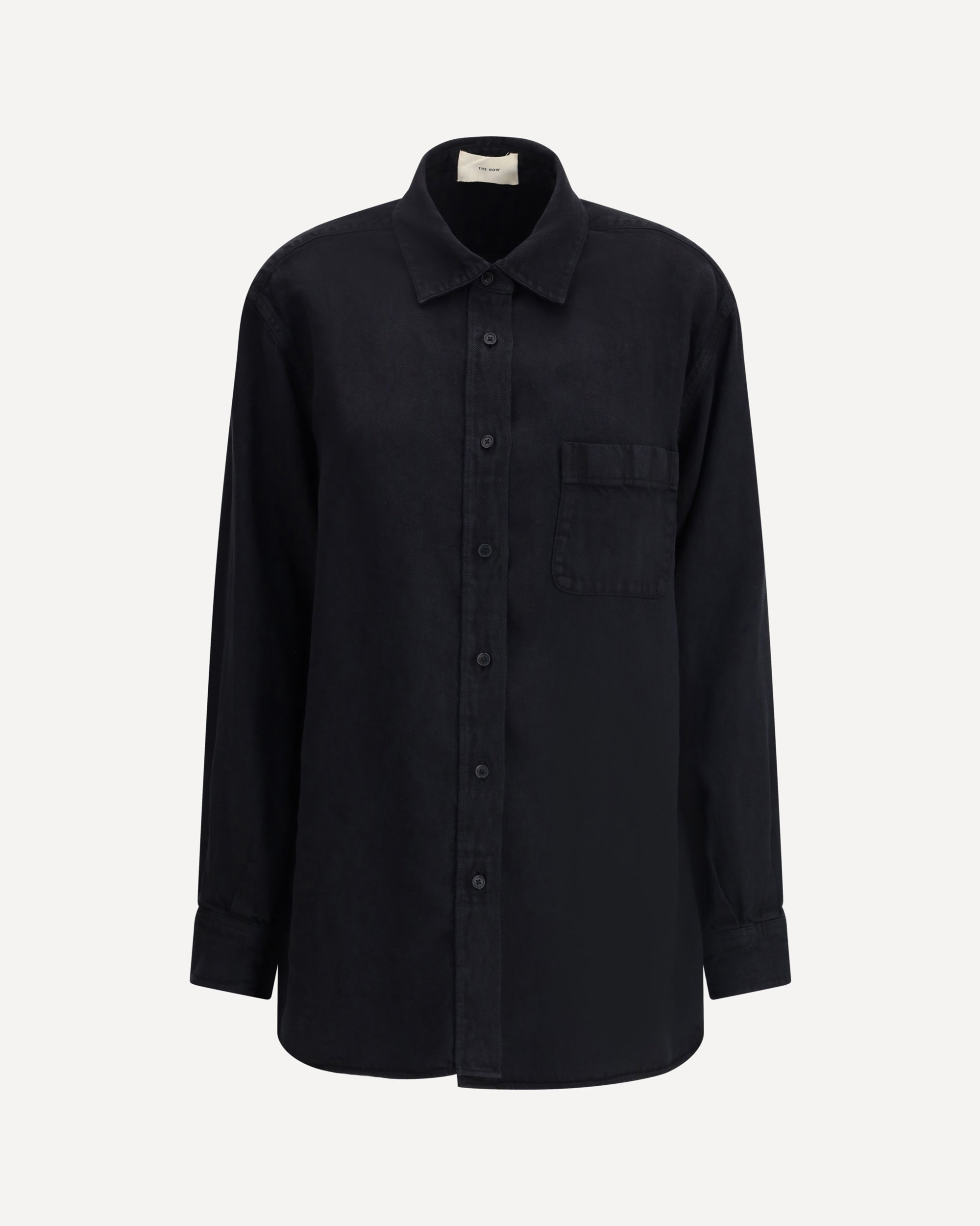 THE ROW Nesson denim Shirt BLACK | Base Blu