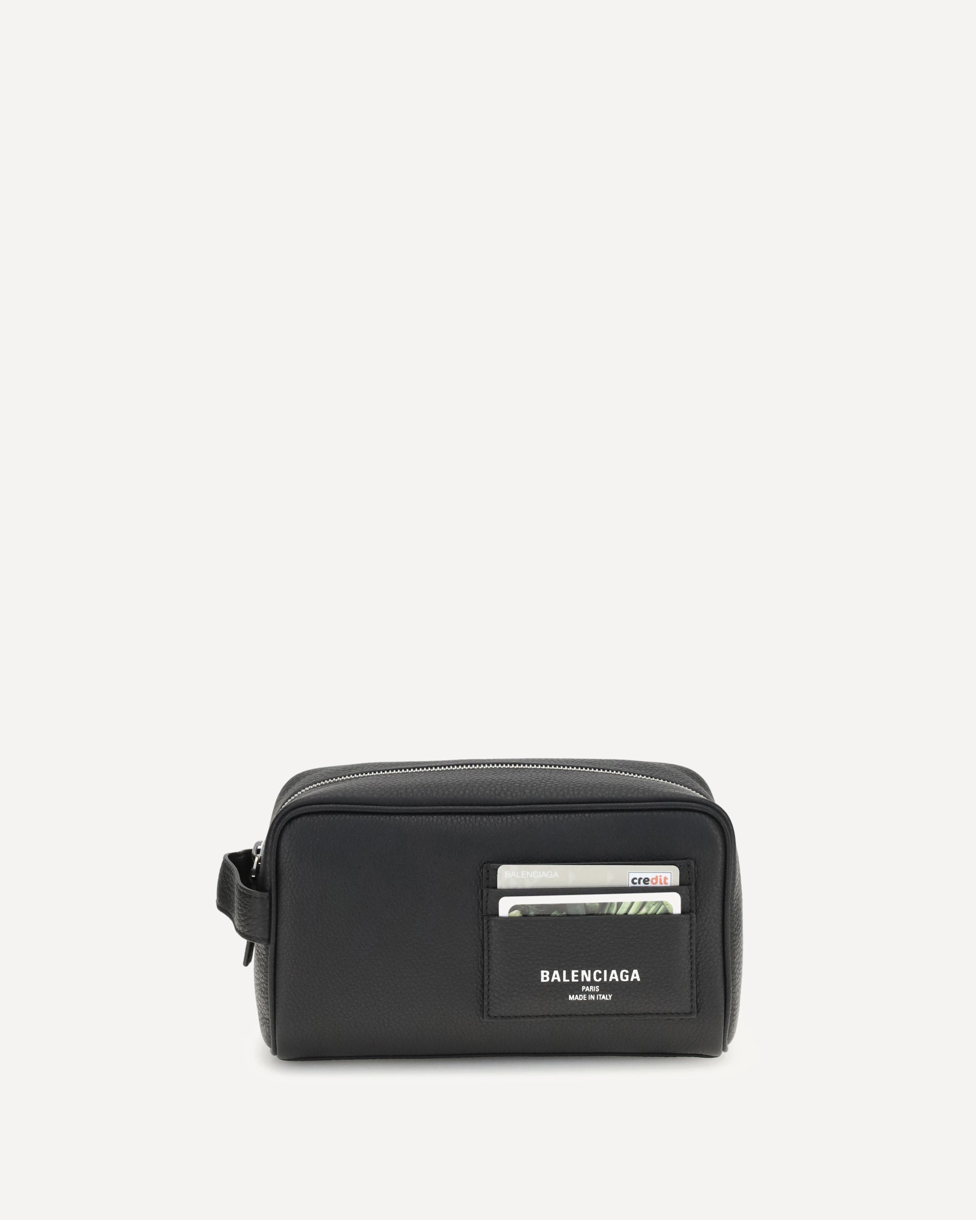 BALENCIAGA Logo Beauty Case BLACK | Base Blu