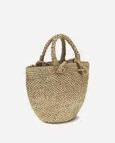 Arona raffia Bucket Bag - BEIGE | Base Blu