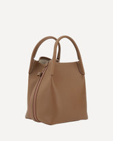 Bale Small Bucket Bag - BROWN | Base Blu