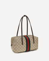 Medium Boston Melrose Shoulder Bag - BEIGE | Base Blu