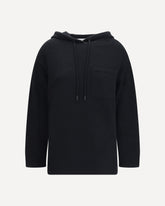 Liana Sweater in Wool and Cashmere - BLACK | Base Blu