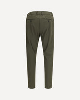 Trousers with an elasticated waistband - GREEN | Base Blu