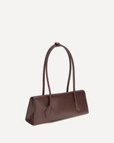 Medium Le Teckel Flap Shoulder Bag - BROWN | Base Blu