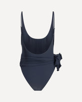 Flower scoop neck Swimsuit - GREY | Base Blu